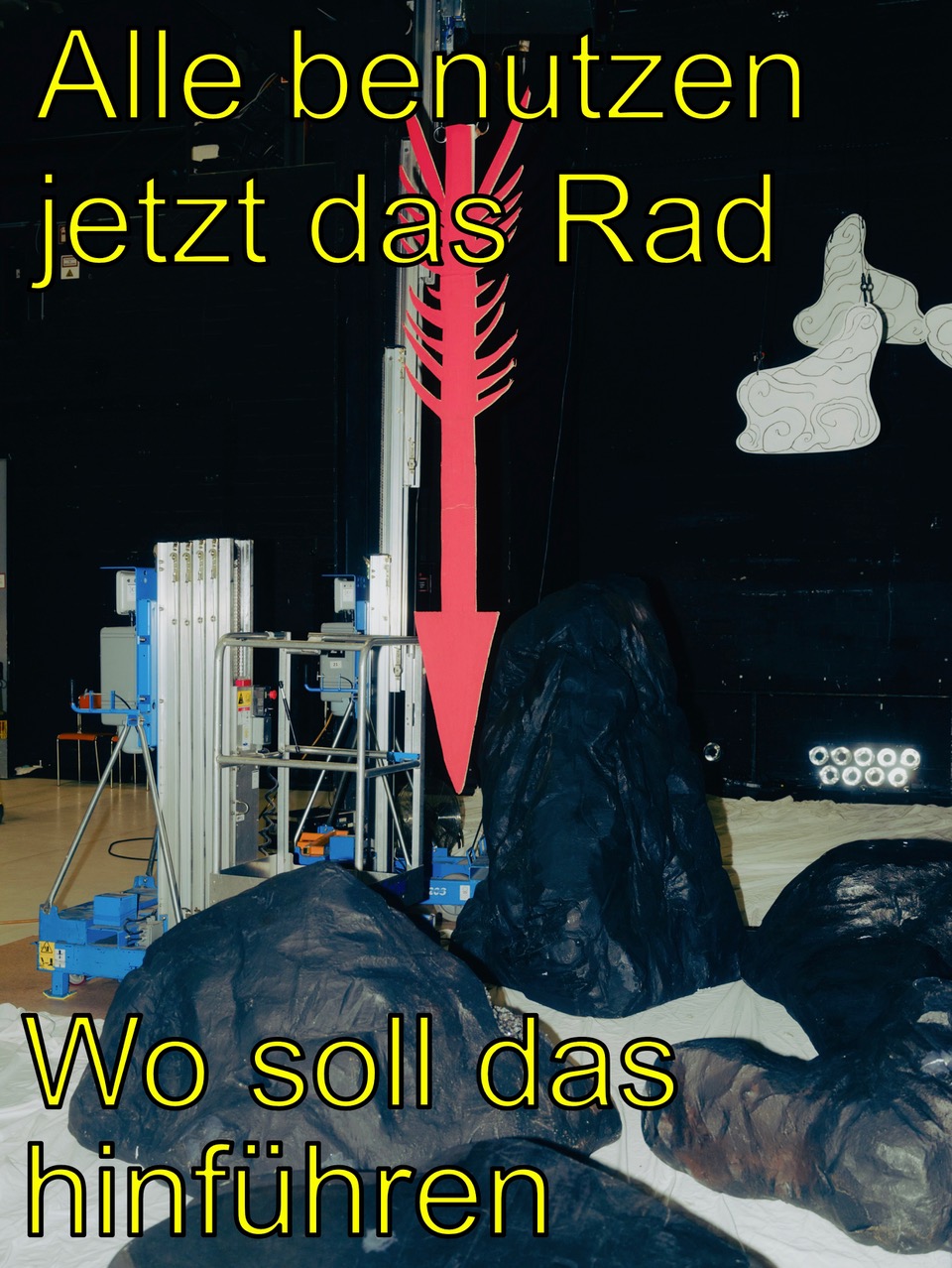 Produktionsfoto mit Zitat 