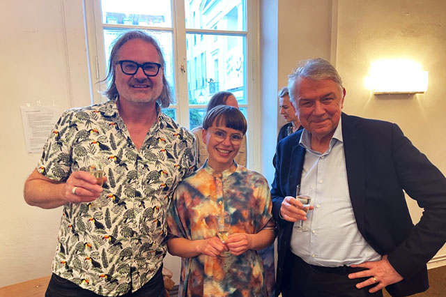 Foto mit Caren Jeß, Ulrich Khuon und Stephan Kimmig