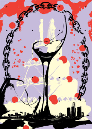 Eine perfekte Hochzeit Plakat